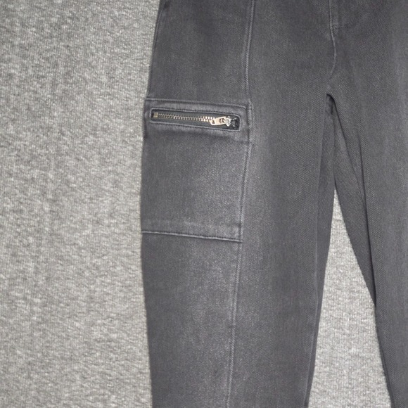 SPANX‎ Cargo Jeggings Pants Zip Pockets Gray Wash Sz Small Utility Stretch - Picture 2 of 11
